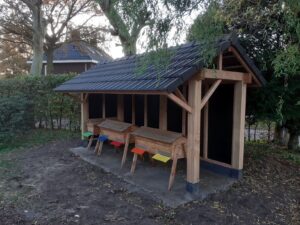 Houten bijenhok